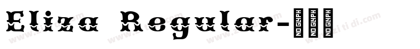 Eliza Regular字体转换